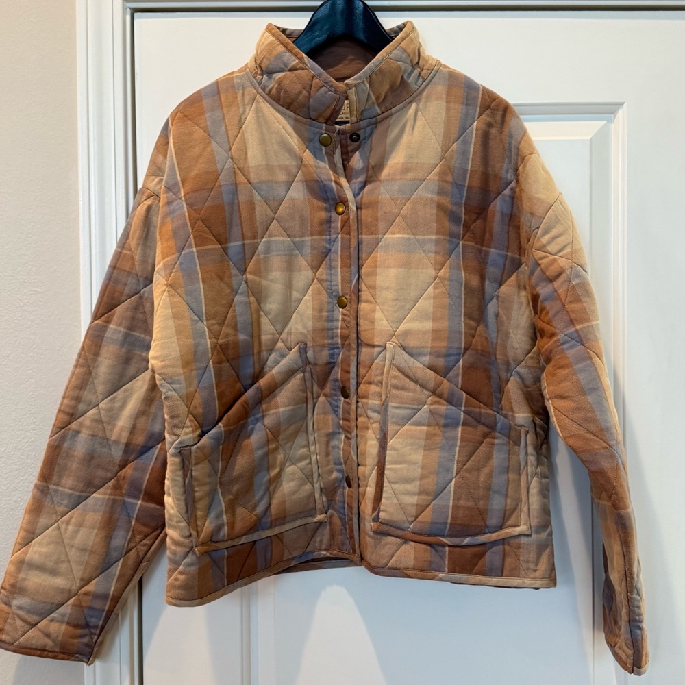 Z Supply Plaid Quilted Jacket
